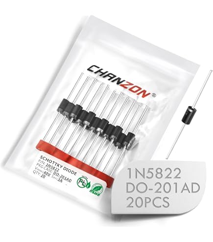 Amazon.co.jp: （100個入り）Chanzon1N5819ショットキーバリア整流